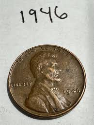 1946 Wheat Penny Extremely Rare Error On The Rim "L" In ...