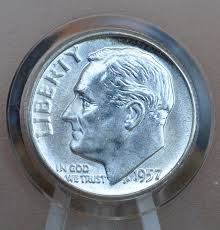 1957 P And D Roosevelt Silver Dimes - Choose Mint And Grade ...