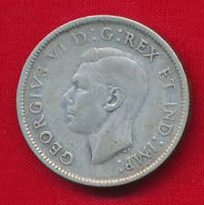 Canada 1948 25 CENTS .1500 ounces of SILVER! | eBay