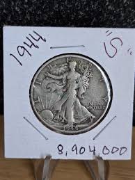 1944s Walking Liberty Silver Half Dollar, Low Mintage - Etsy