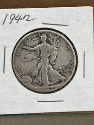 1942-P 🇺🇸 US - Walking Liberty - 50c Half Dollar - 90 ...