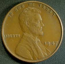 FALL & WINTER SALE--UNITED STATES--1947 'P' WHEATBACK COPPER ...