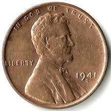 1941-S 1¢ Lincoln Wheat Cent Coin, WWII Era Penny, Shiny ...