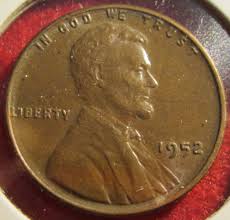 1952 (P) Lincoln Wheat Cent/Penny - Circulated - XF - Actual ...