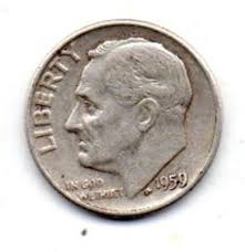 Granny Estate Find - 1959 D Roosevelt Dime - 90% Silver ...