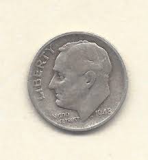 1948 S Mint - Dime - Rare - Error Letters Missing - Etsy