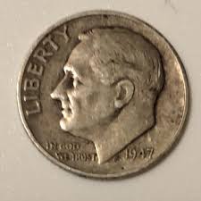 1947 Roosevelt Dime no mint mark Philadelphia | Mercari