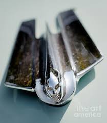 1955 Cadillac Hood Ornament Greeting Card by Susan Isakson