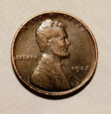 1942 wheat penny, rare coins