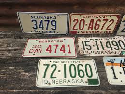 Choice of Nebraska License Plate 1966, 1996, 1964, 1972 ...