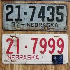 Accents | 1937 Vintage Nebraska License Plate | Poshmark