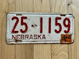 1944 Nebraska License Plate – RusticPlates