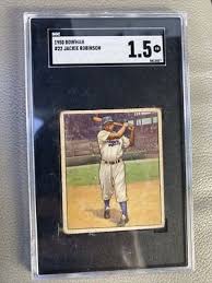1950 Bowman #22 Jackie Robinson SGC 1.5 Fair FR | eBay