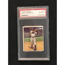 Sold at Auction: 1950 Bowman Jackie Robinson Psa 6