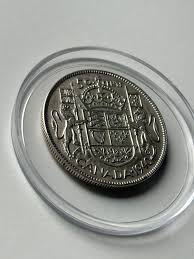Silver 1940 Canadian 50 cent Coin AU · Whatnot: Shop, Sell ...