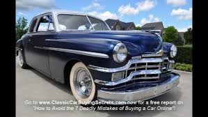 1949 Chrysler Windsor Street Rod Classic Muscle Car for Sale ...