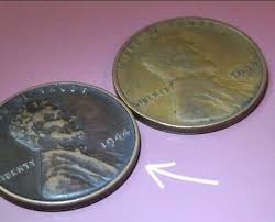 RARE Brass 1944 Wheat Penny No Mint & “L” in Liberty Rim Error Cent Coin | eBay