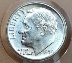 1950 Pds Roosevelt Silver Dimes - Choose Mint And Grade ...