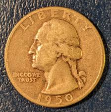 1950-D Solid Grade Silver Washington Quarter Piece Antique Authentic Vintage U.S. Coin 1.00 Shipping - Etsy