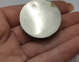 Rare Art Nouveau Solid Silver Round Pill Snuff Box,800 ...
