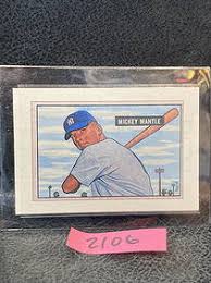 Mickey Mantle Bowman Reprint Baseball Card
