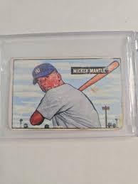 1951 Bowman Mickey Mantle rookie!!! PLEASE READ DESCRIPTION ...