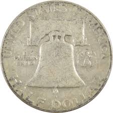 1950 D Franklin Half Dollar VG Very Good Silver 50c Coin