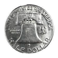 1951 Franklin Uncirculated Half Dollar 90% Silver 50c Coin ...
