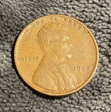 1942 Wheat Penny No Mint Mark War Penny L on Rim Error | eBay