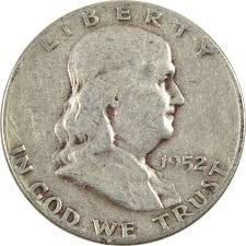 1952 Franklin Half Dollar VG Very Good Silver 50c Coin