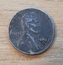 1943-S ABRAHAM LINCOLN STEEL WHEAT PENNY ONE CENT SAN ...