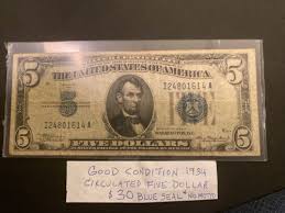 1934 $5 Silver Certificate - No Motto | eBay
