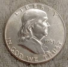 SILVER 1951 P FRANKLIN HALF DOLLAR TP-3218 | eBay