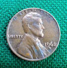 1968 D Lincoln Penny with Error on Top Rim, and L on Edge, 8 Resembles Letter B | eBay