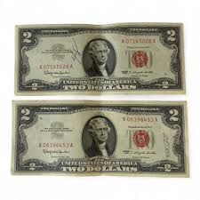 Rare 1953B 2 Dollar Bill Red Seal Bill | eBay