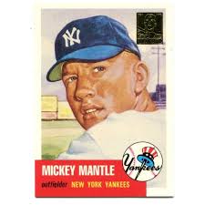 Mickey Mantle 1996 Topps #82 1953 Reprint Card
