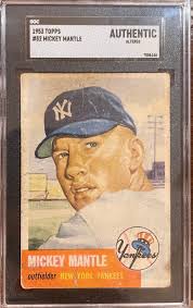 1953 Topps Mickey Mantle #82 - SGC Authentic, Altered – All ...