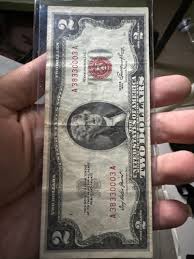 Very Rare RED REPEATING SERIAL NUMBER Two Dollar Bill | eBay