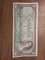 1954 Canada 1 Dollar Bill Mark Of The Beast In Serial Number! | eBay