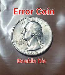 1942 double die silver quarter US Mint | Mercari