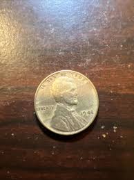 1941 Lincoln Wheat Cent No Mint Mark Planchet/Strike Through ...