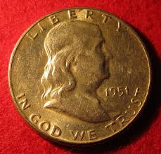1951 (P) Philadelphia Franklin Silver Half Dollar ...