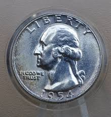 1954 Washington Silver Quarter - Philadelphia Mint - 1954 P Washington – Treasure Hunter Co