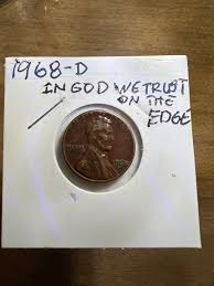1968 D Penny Error US Coin - Etsy