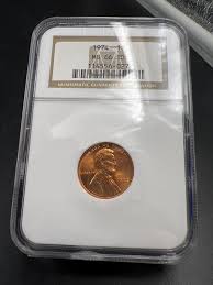 1974 P Lincoln Memorial Cent Penny Coin NGC MS66 RD Gem BU ...