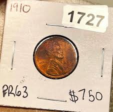 Sold at Auction: 1910 Lincoln Wheat Penny GEM PROOF