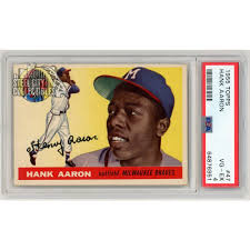 Hank Aaron 1955 Topps Card #47 PSA 4 VG-EX | Steel City ...