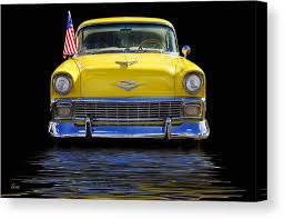Yellow Chevy Canvas Print by George Lenz - George Lenz ...