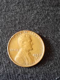 Rare 1957 D Lincoln Wheat Penny Filled "B" in Liberty Error And L On Rim Error | eBay