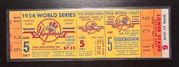 Baseball New York Yankees 1956 Vintage Sports Ticket Stubs for sale | eBay